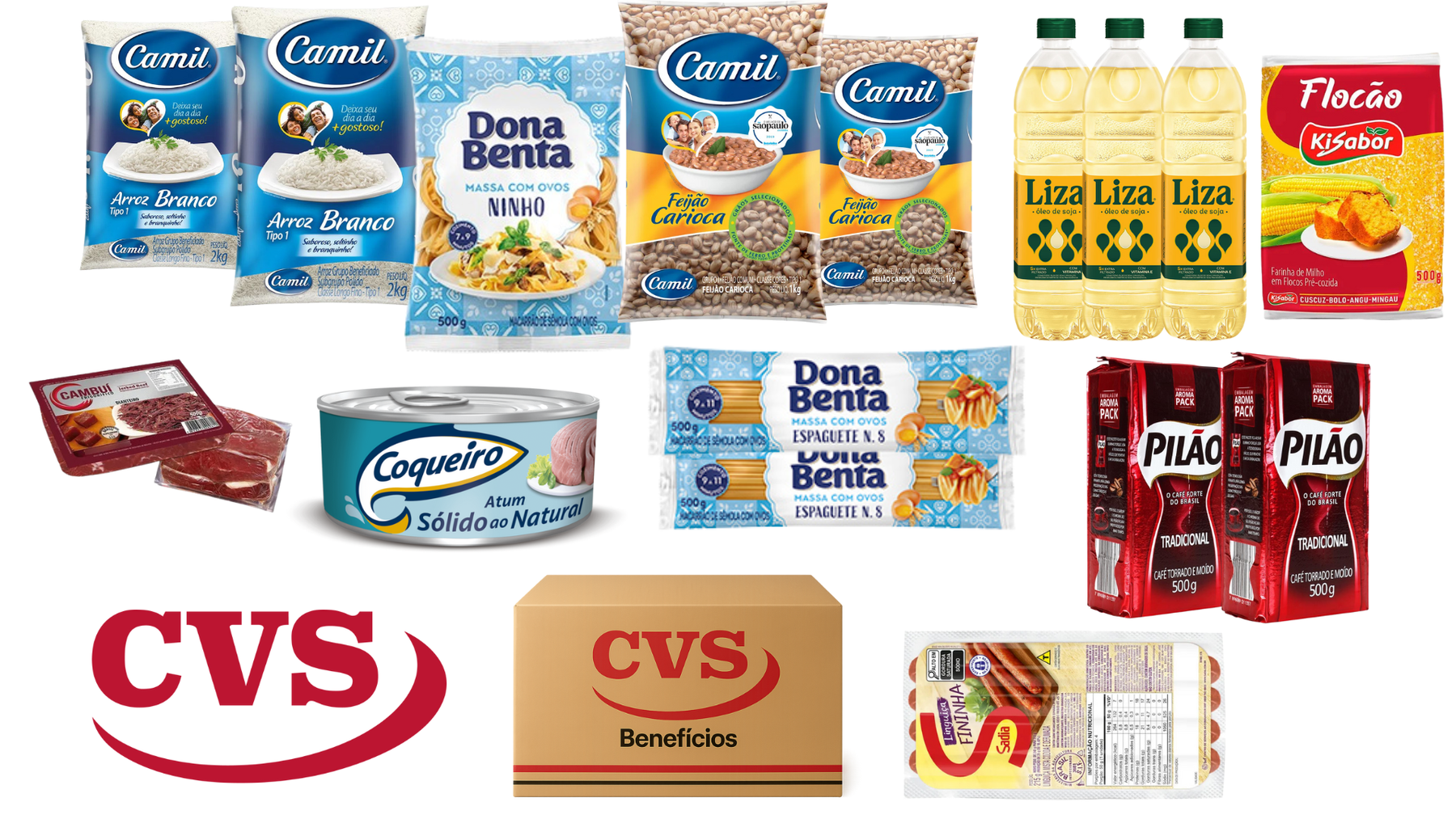 2 Cesta Básica Custo Beneficio Alimentação + Produtos de Higiene!
